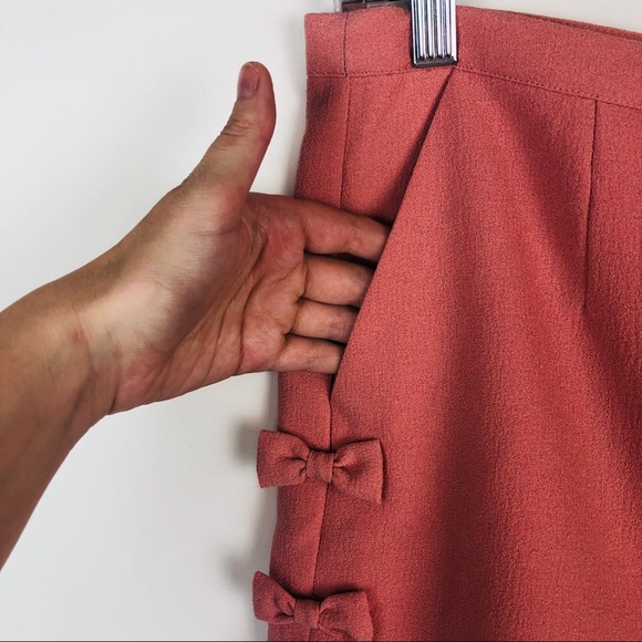 Topshop Bow Detail High Waisted Shorts A4 - Picture 3 of 6